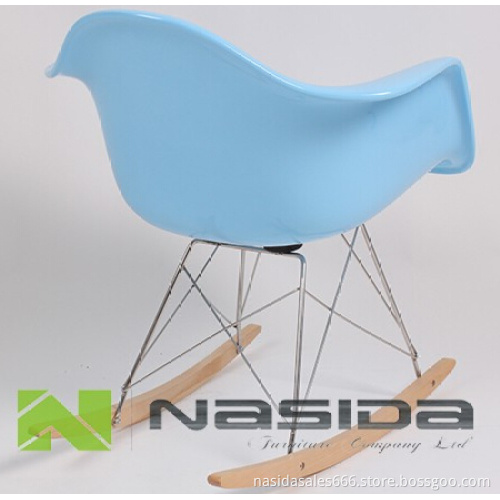Replica Blue Eames RAR Rocking Fiberglass Chair